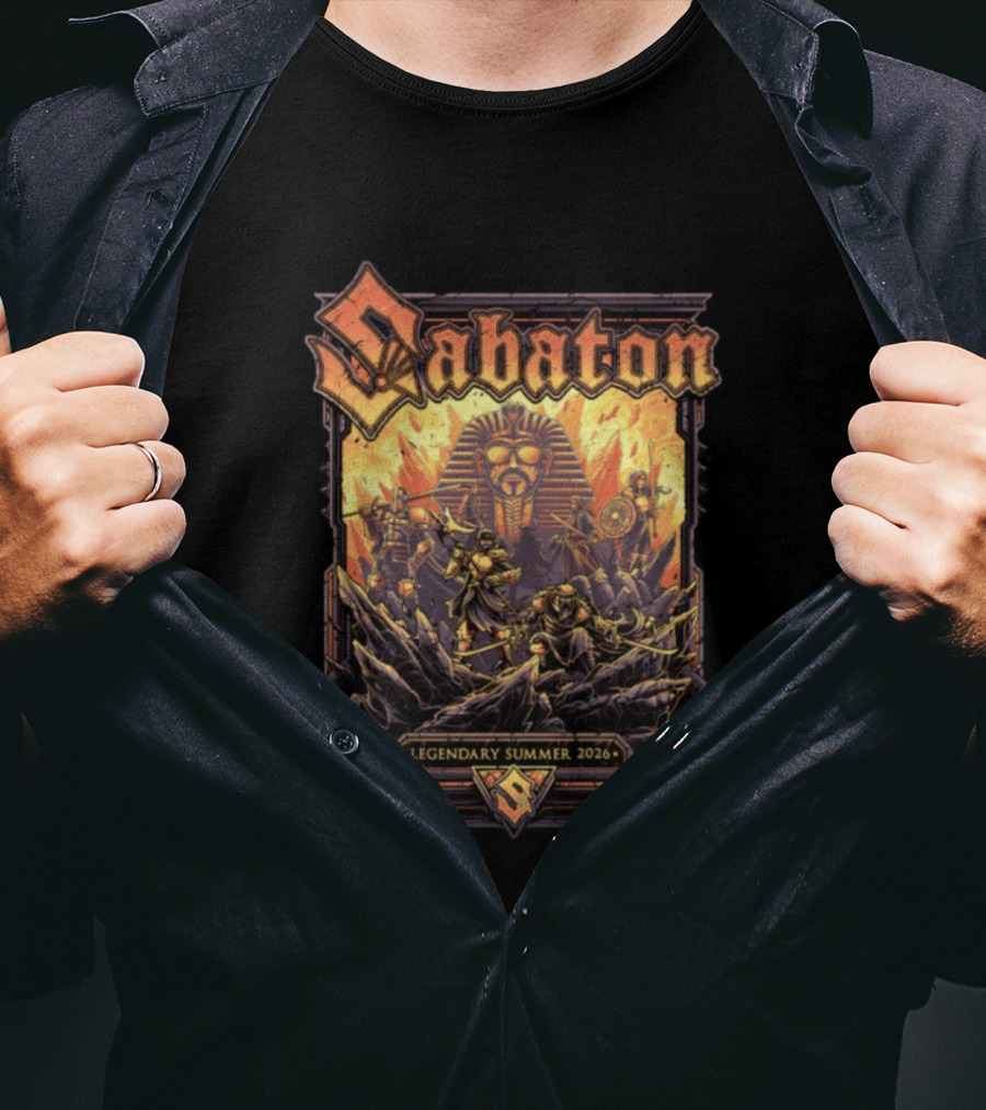 Sabaton Legendary Summer 2026 Epic Warrior Pharaoh T-Shirt