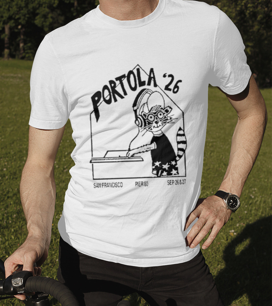 Portola 2026 San Francisco Festival DJ Cat T-Shirt