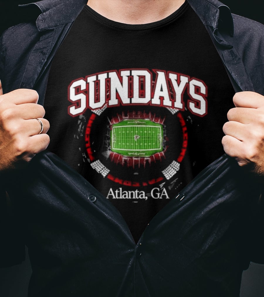 Atlanta GA Sundays Football Stadium T-Shirt