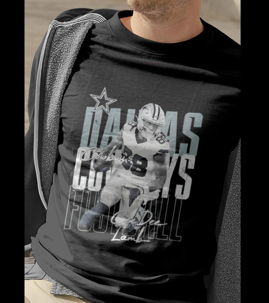 Dallas Cowboys Football CeeDee Lamb Legendary Player Card T-Shirt
