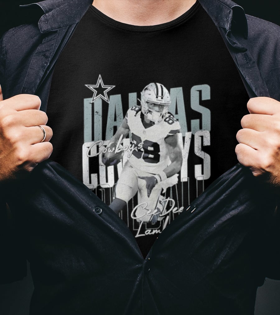 Dallas Cowboys Football CeeDee Lamb Legendary Player Card T-Shirt