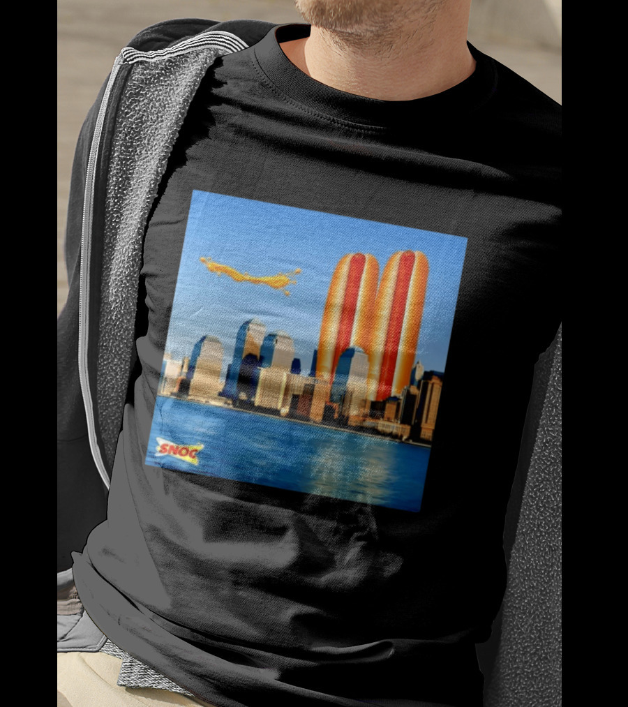 Snoc Hot Dog Twin Towers New York City 911 Event T-Shirt