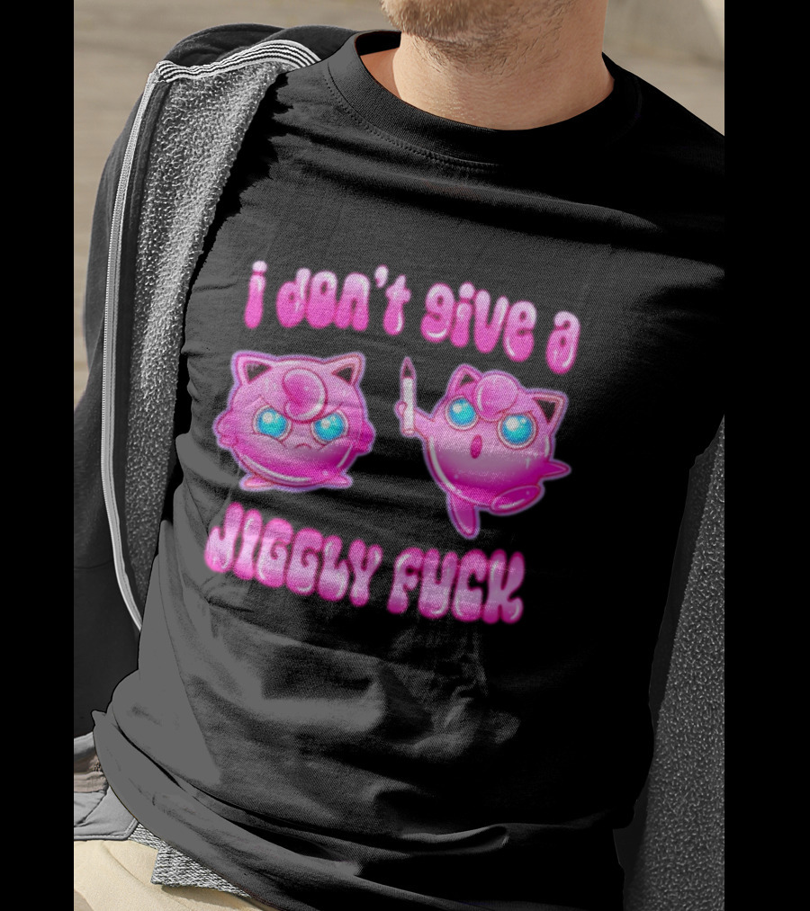 I Don't Give A Jiggly Fuck Jigglypuff Cartoon T-Shirt