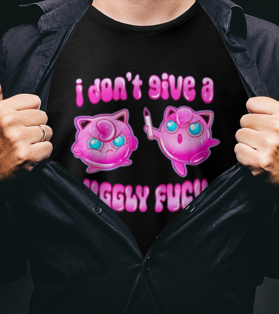 I Don't Give A Jiggly Fuck Jigglypuff Cartoon T-Shirt