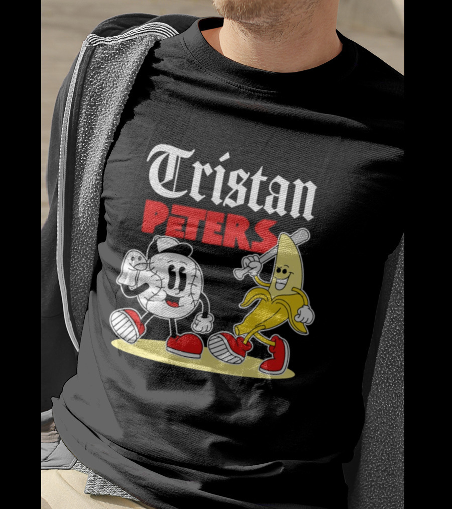 Tristan Peters Chicago White Sox Baseball Banana Cartoon Characters T-Shirt