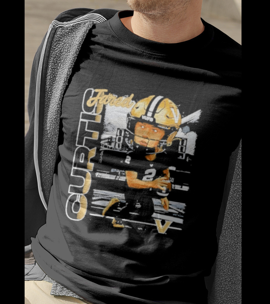 Jared Curtis Vanderbilt Commodores NCAA Football Player T-Shirt