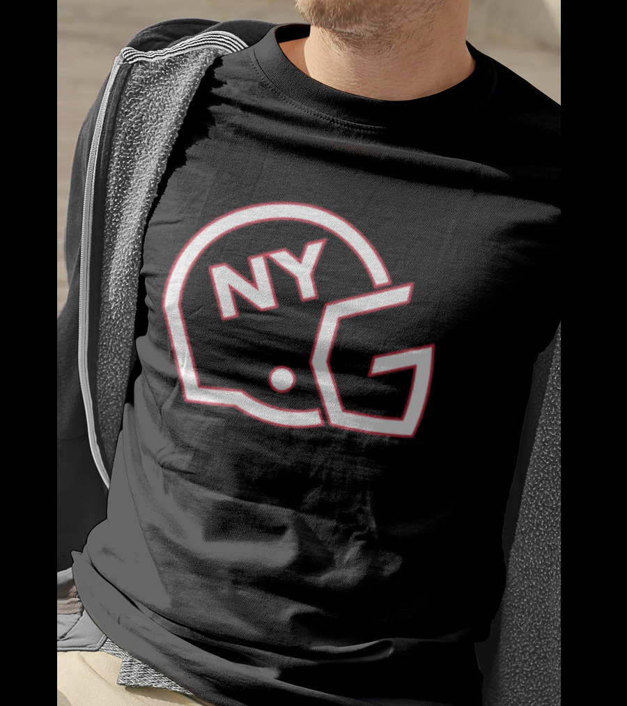 New York Giants NYG Helmet T-Shirt