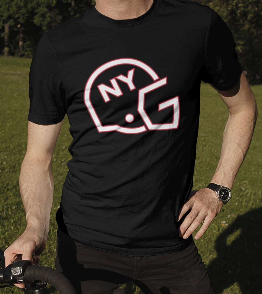 New York Giants NYG Helmet T-Shirt