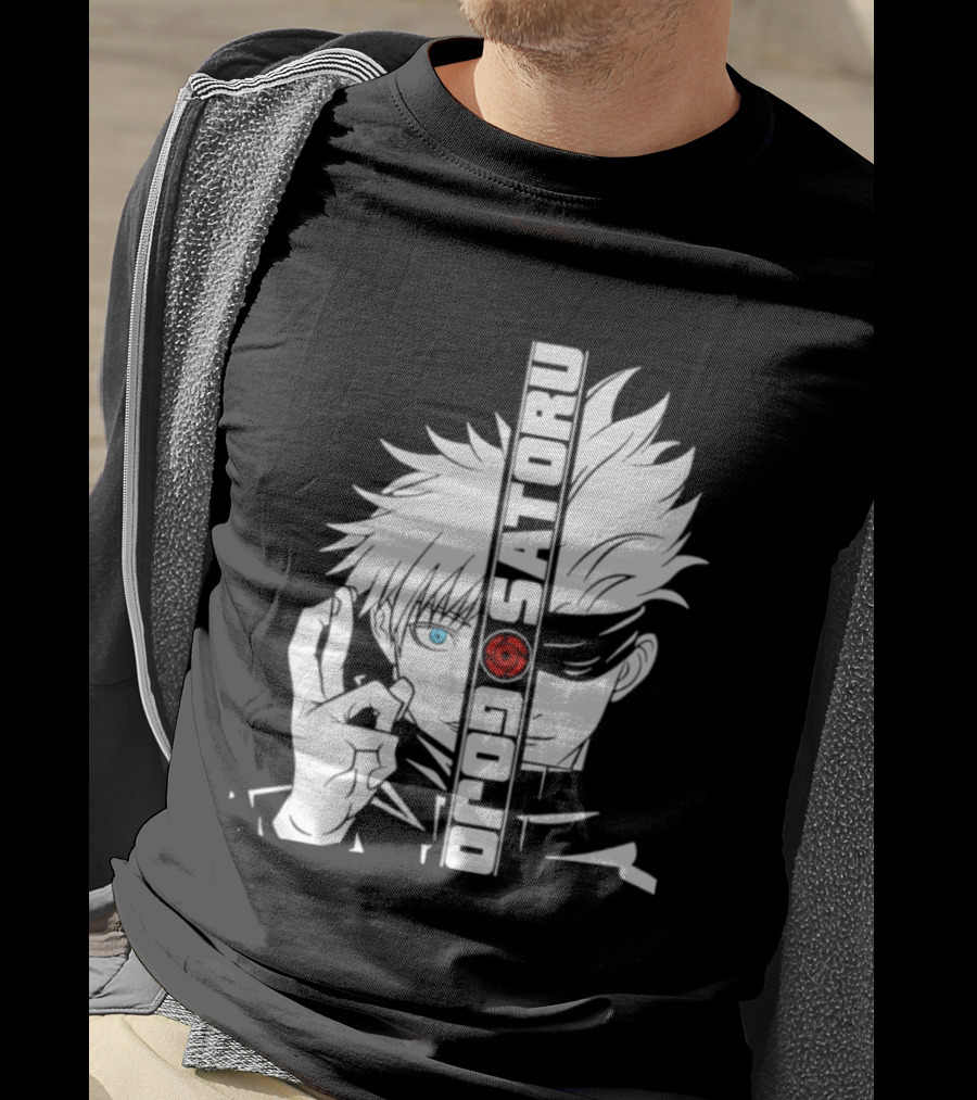 Satoru Gojo Mirror Six Eyes Limitless Jujutsu Kaisen Anime Fan T-Shirt
