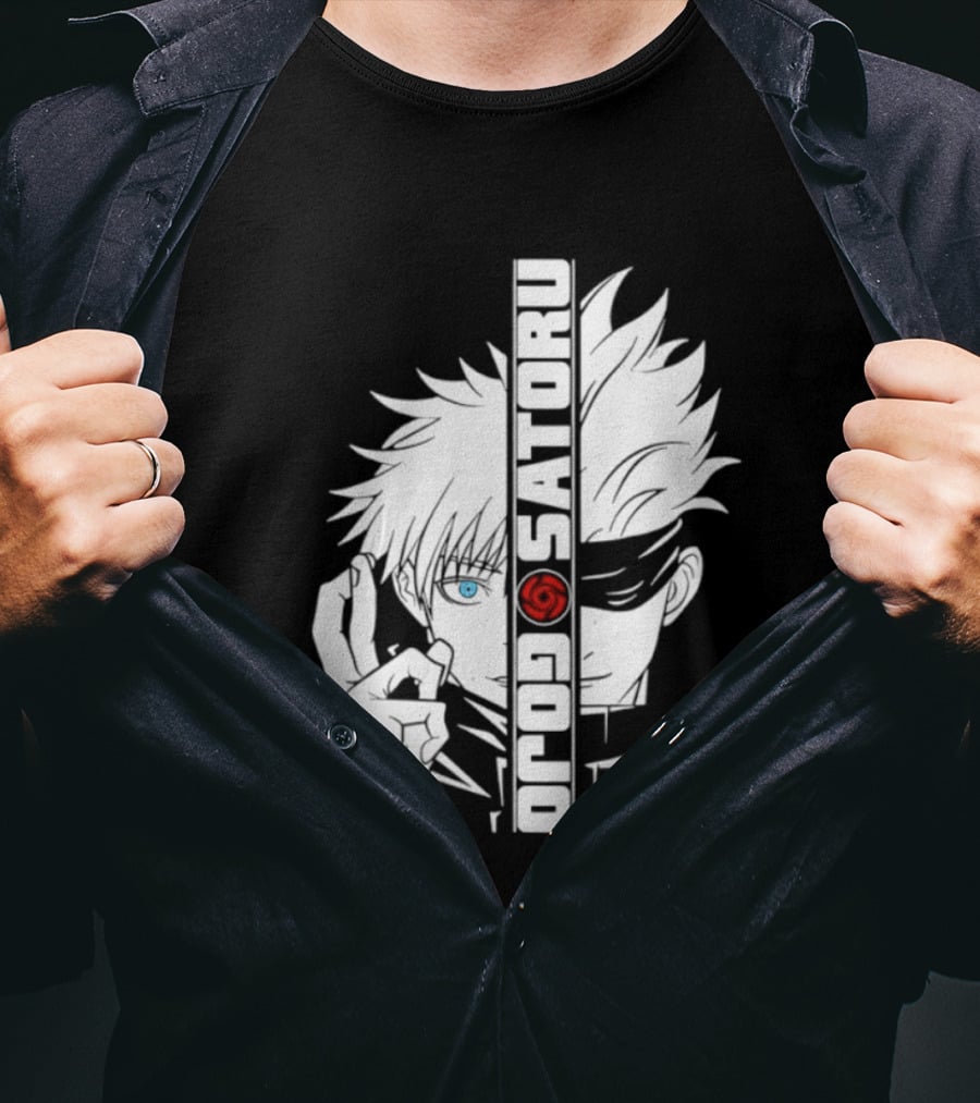 Satoru Gojo Mirror Six Eyes Limitless Jujutsu Kaisen Anime Fan T-Shirt