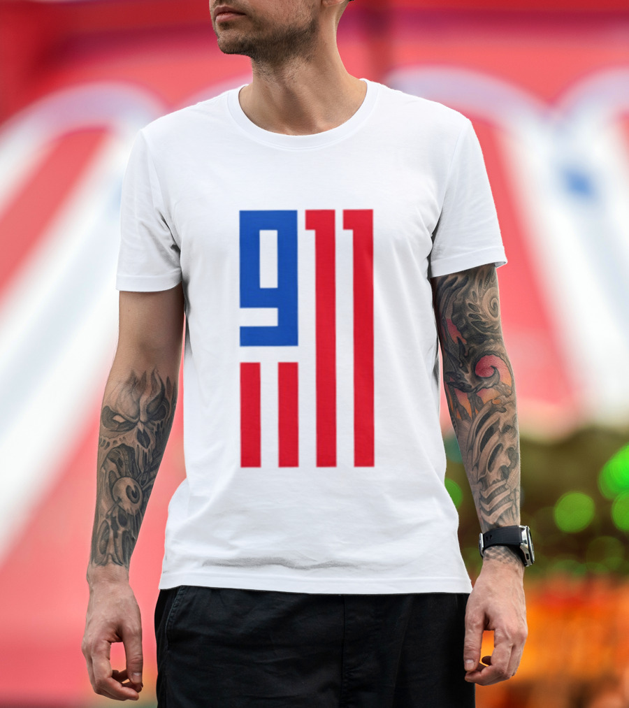 9/11 American Flag USA Patriotic September 11 T-Shirt
