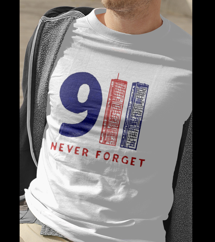 9/11 Never Forget Twin Towers American Patriotism T-Shirt