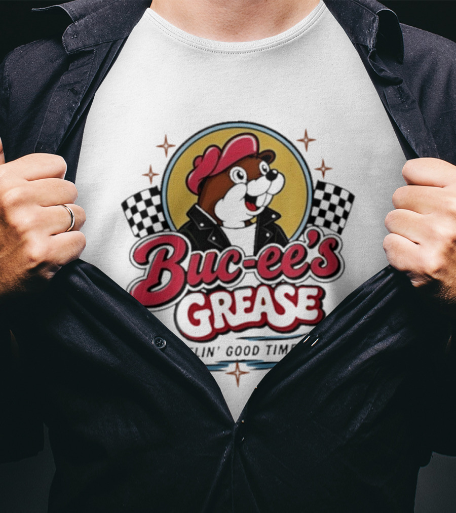 Buc Ee's Grease Fuelin' Good Times Racing T-Shirt