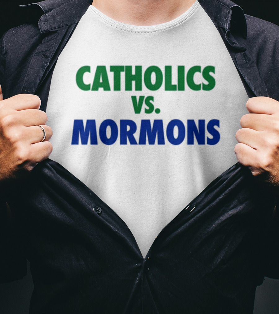 Catholics Vs Mormons Rivalry Matchup T-Shirt