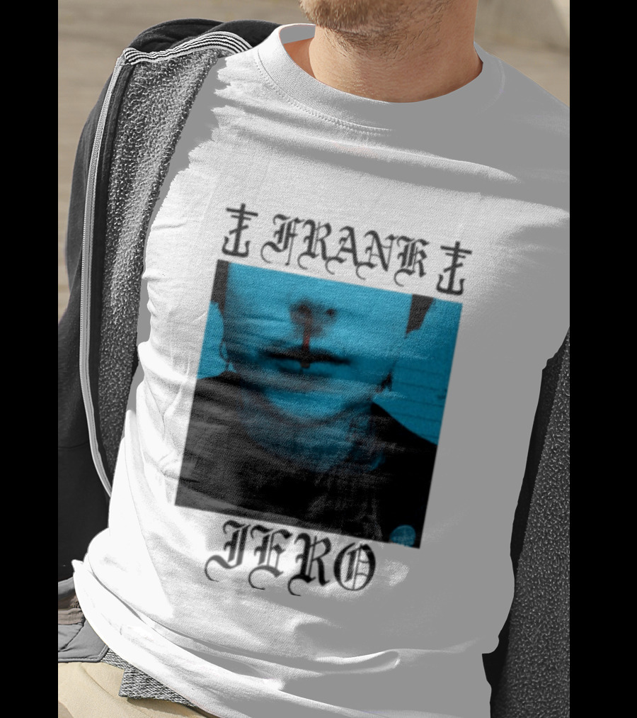 FRANK IERO Bloody Nose Blue White T-Shirt