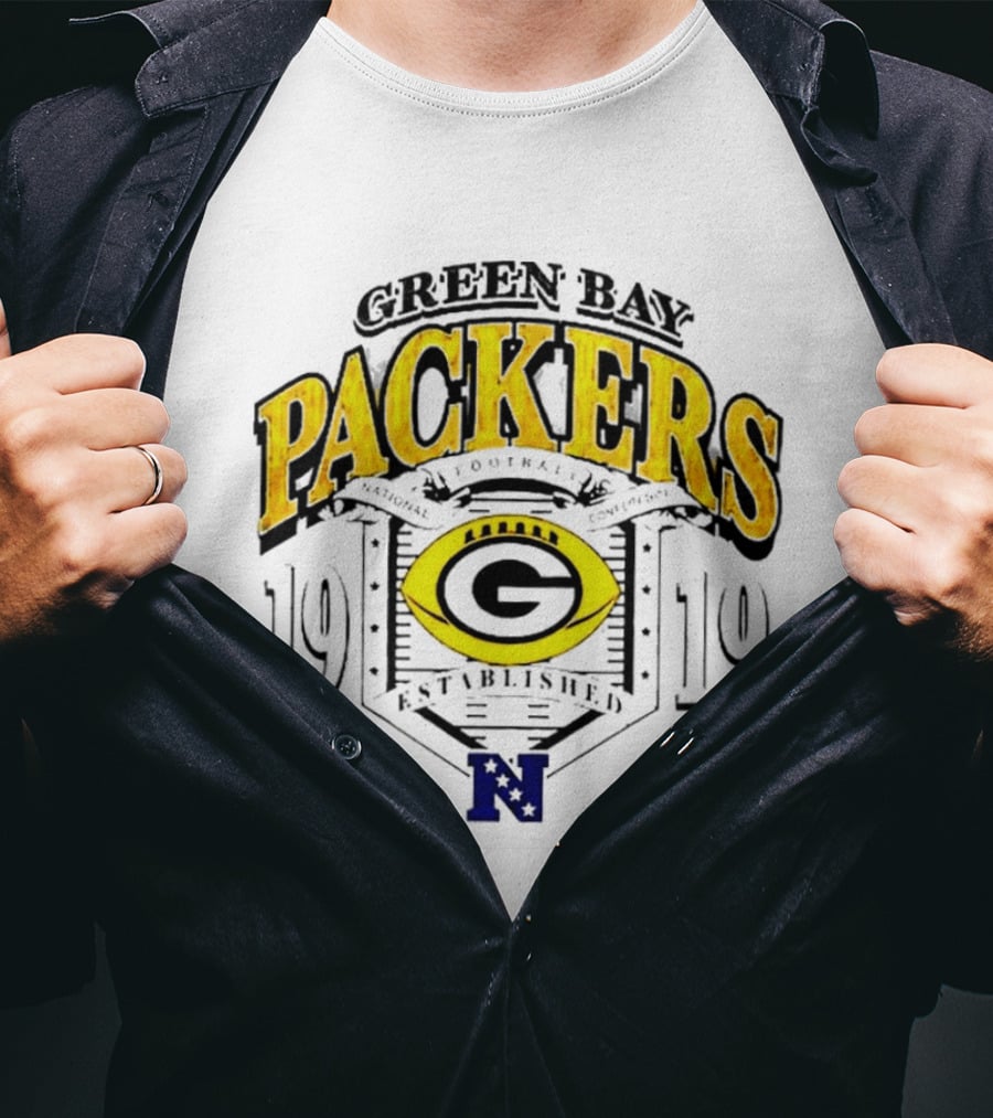 Green Bay Packers 1919 National Football Established Crest T-Shirt