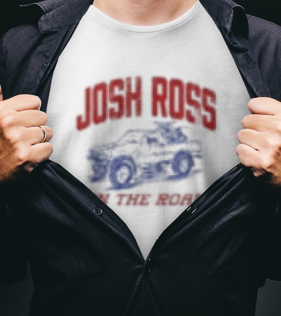 Josh Ross On The Road Tour Blue Car T-Shirt