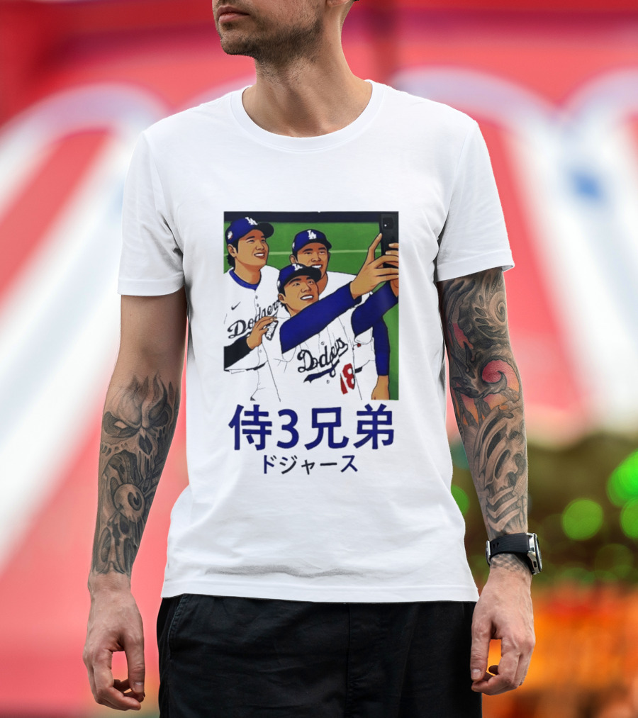 Ohtani Yamamoto Sasaki Dodgers Samurai 3 Brothers T-Shirt