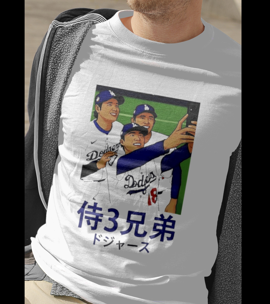 Ohtani Yamamoto Sasaki Dodgers Samurai 3 Brothers T-Shirt