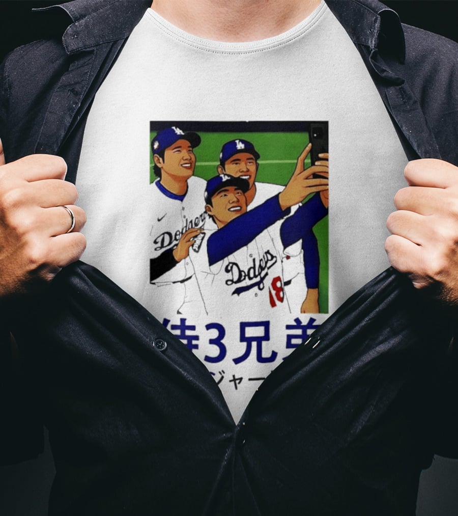 Ohtani Yamamoto Sasaki Dodgers Samurai 3 Brothers T-Shirt