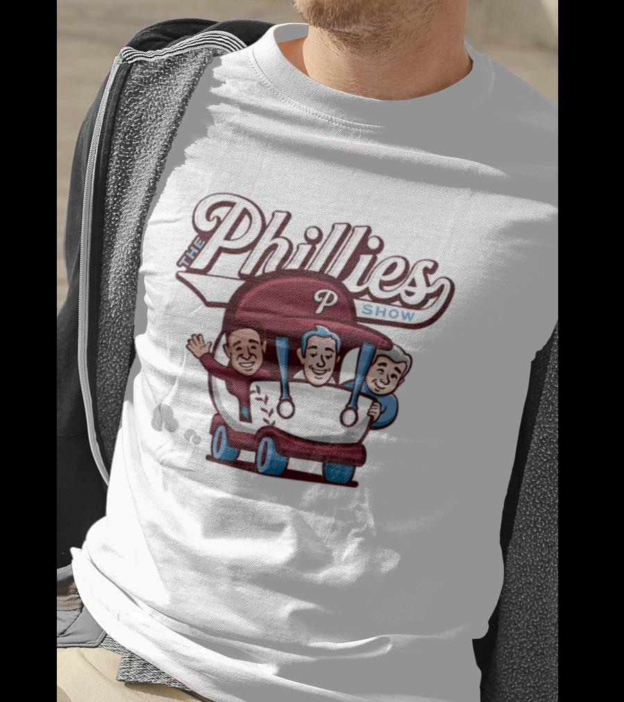 Philadelphia Phillies The Phillies Show Vintage Cartoon Golf Cart T-Shirt
