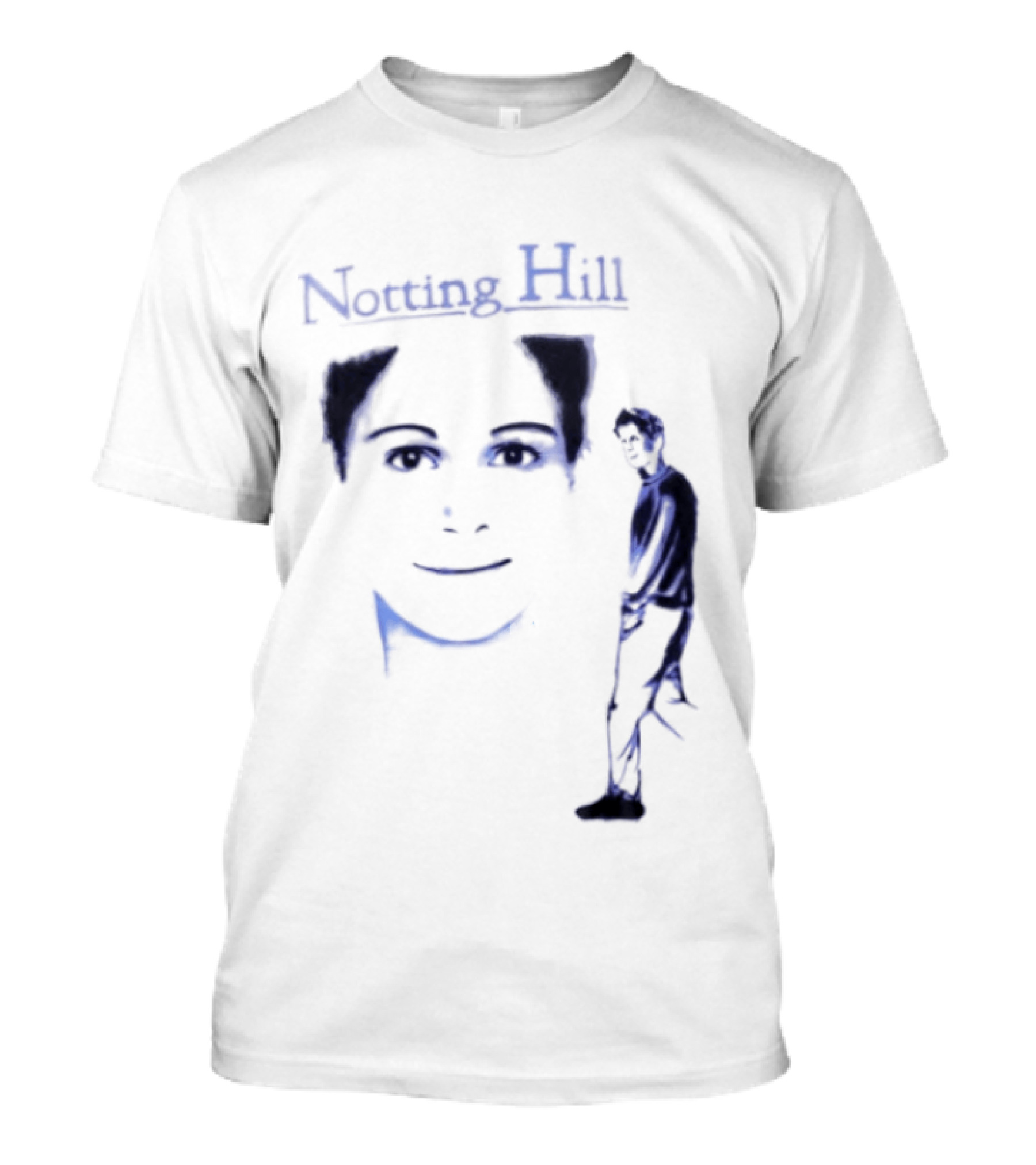 Notting Hill Tom Bateman Blue Art Conceptual T-Shirt