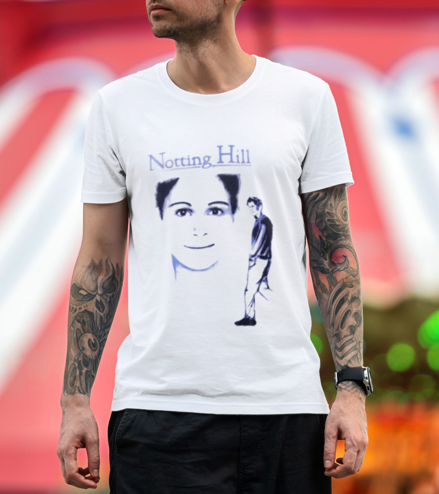 Notting Hill Tom Bateman Blue Art Conceptual T-Shirt