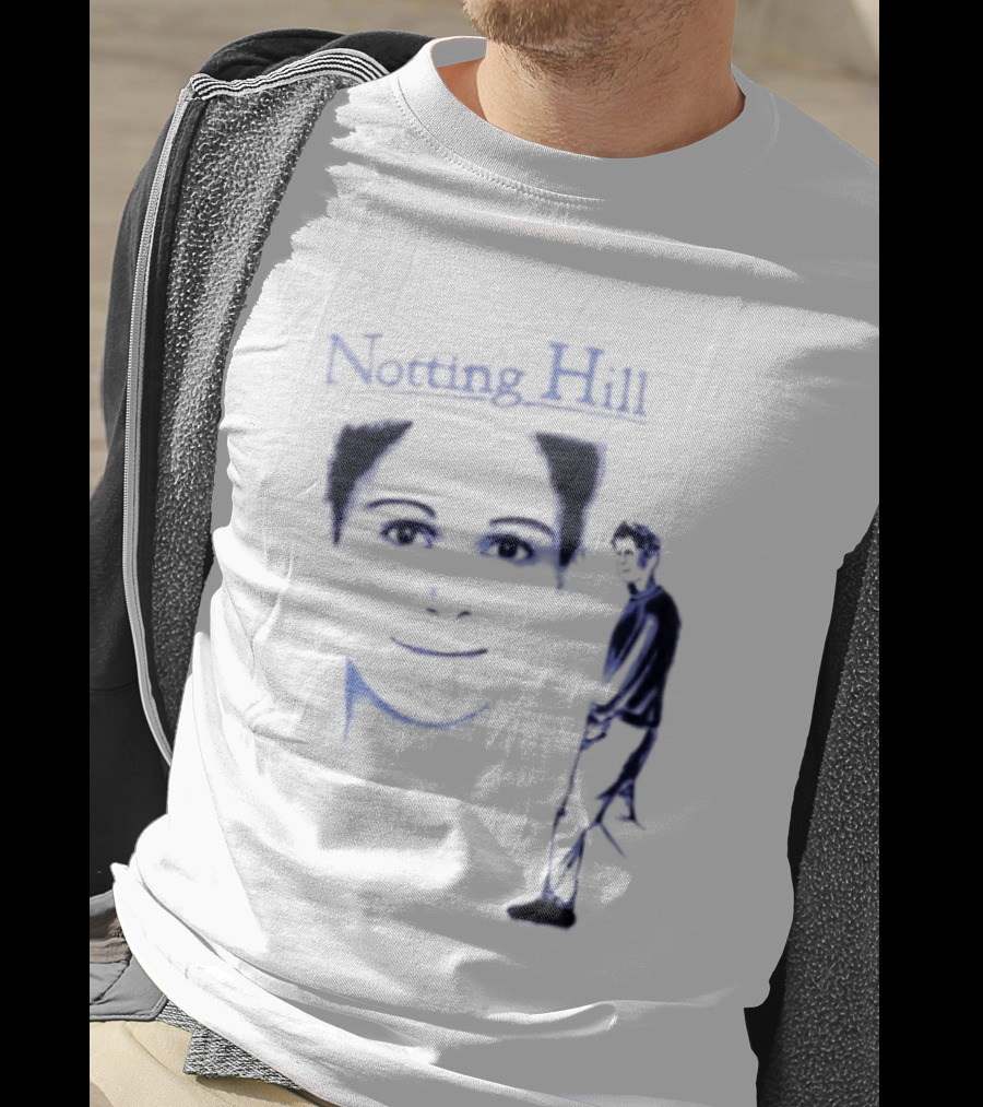 Notting Hill Tom Bateman Blue Art Conceptual T-Shirt