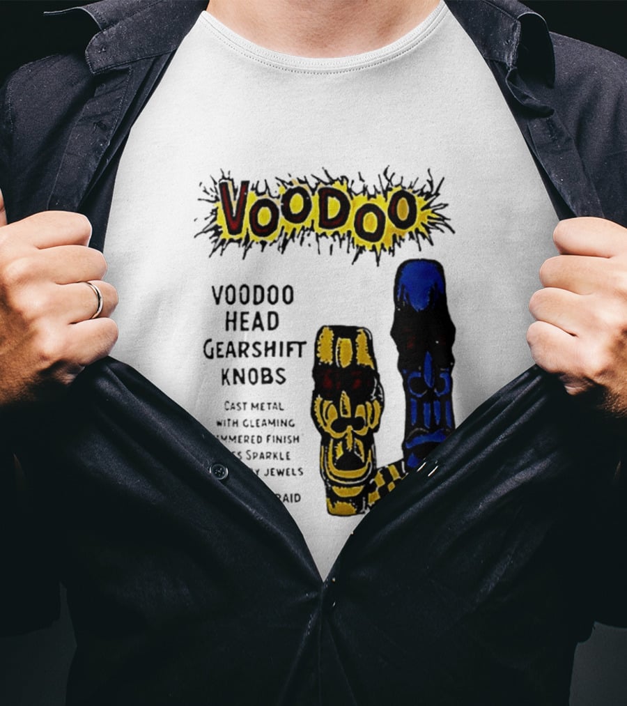 Voodoo Head Gearshift Knobs Cast Metal Weirdol Kustom Kulture T-Shirt