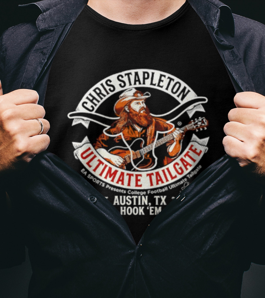 Chris Stapleton Ultimate Tailgate Austin Texas 2026 Hook 'Em T-Shirt
