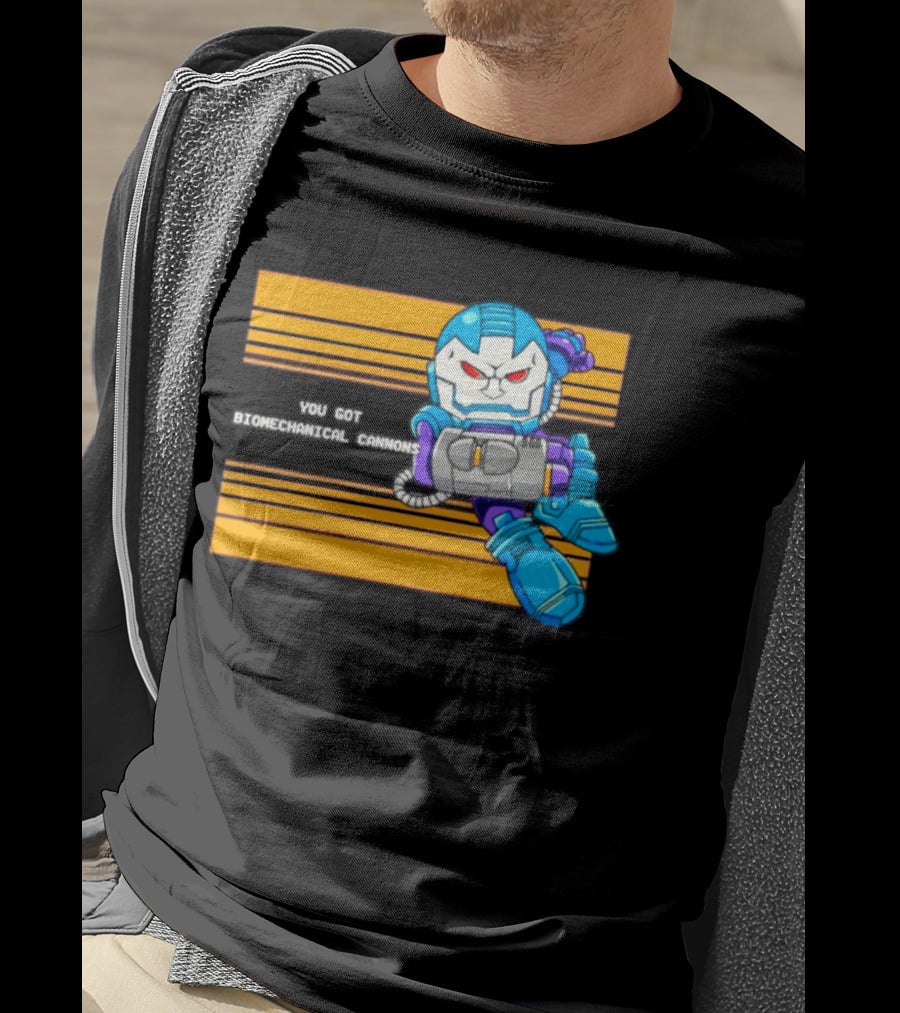 Apocalypse Marvel Cartoon Biomechanical Cannons T-Shirt