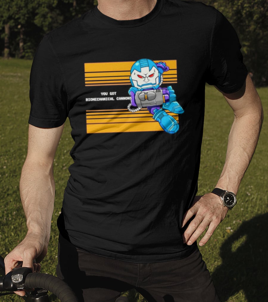 Apocalypse Marvel Cartoon Biomechanical Cannons T-Shirt