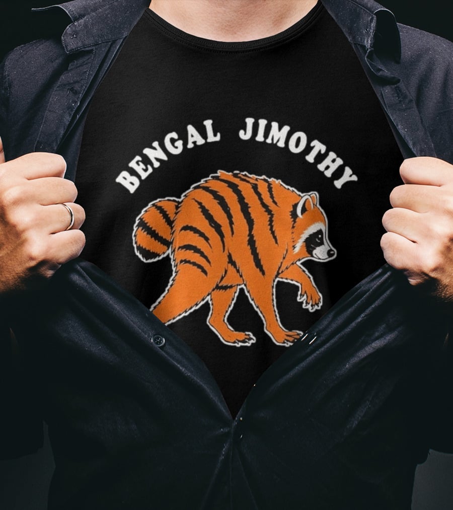 Bengal Jimothy Tiger Raccoon Creature T-Shirt