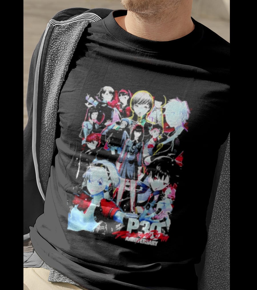 Chillweeb Persona 30th Anniversary Anime Characters P3 25th Anniversary Edition T-Shirt