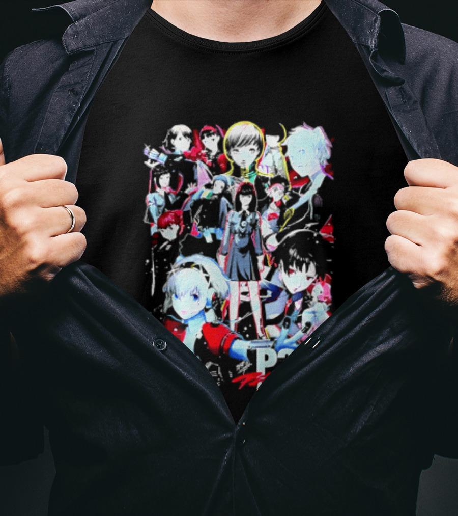 Chillweeb Persona 30th Anniversary Anime Characters P3 25th Anniversary Edition T-Shirt