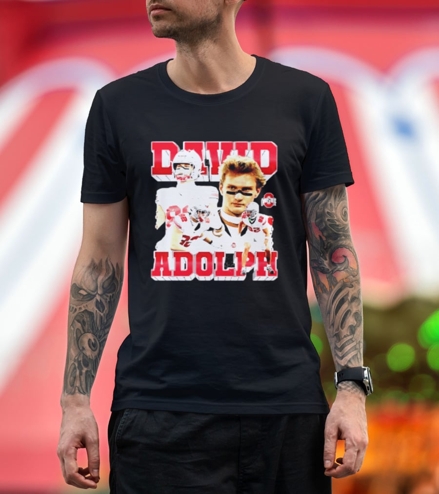 David Adolph 82 Ohio State Buckeyes NCAA Player Highlights T-Shirt