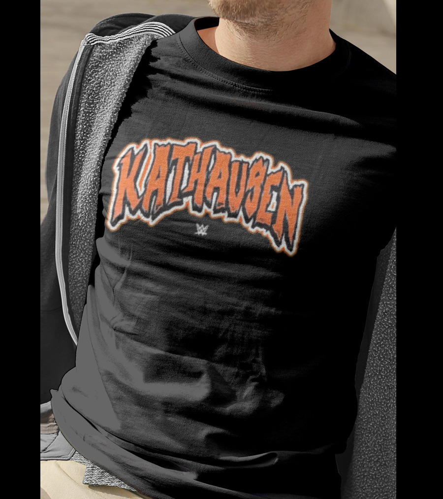 Karl Anthony Towns WWE KATHausen Wordmark Halloween Font T-Shirt