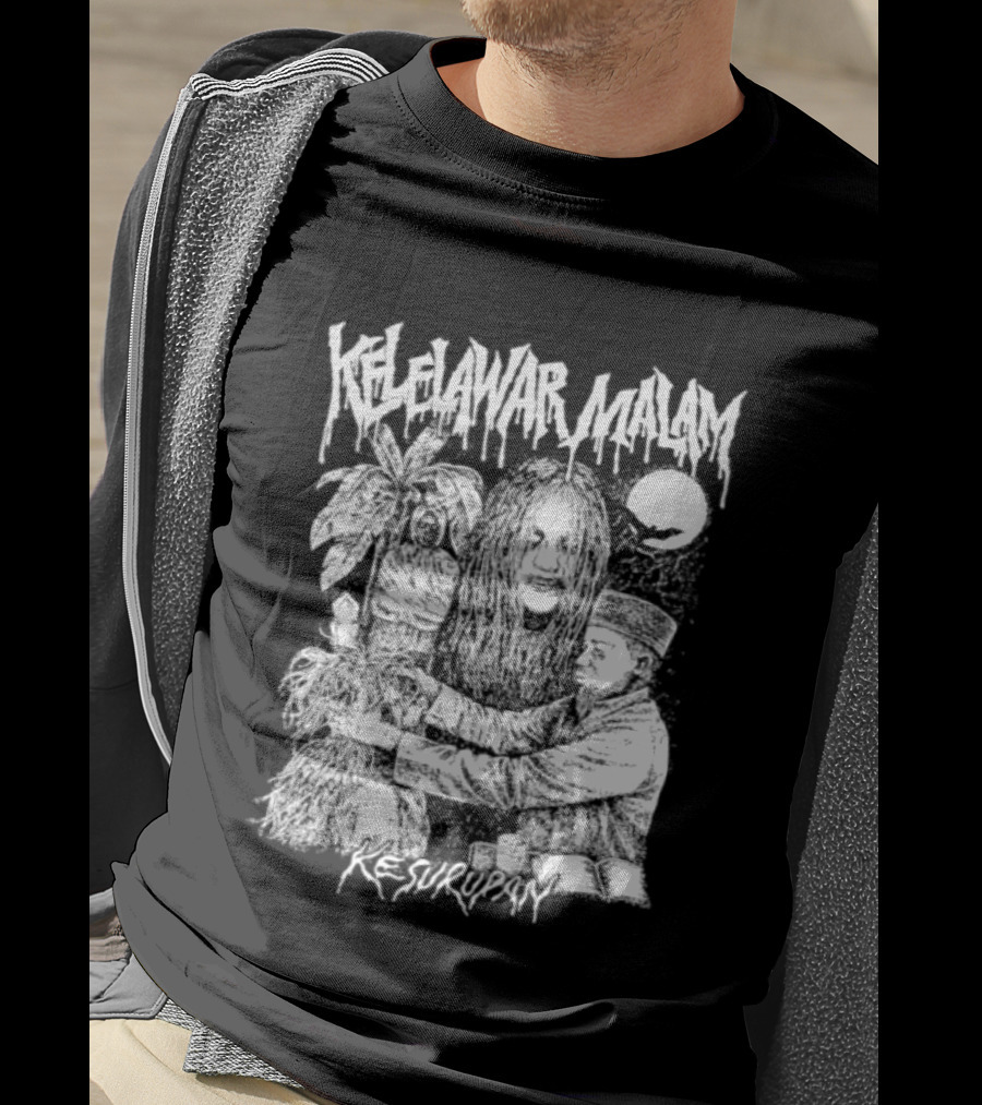 Kelelawar Malam Kesurupan Indonesian Metal Band T-Shirt