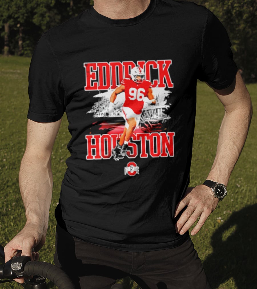 Eddrick Houston 96 Ohio State Buckeyes NCAA Football Player T-Shirt