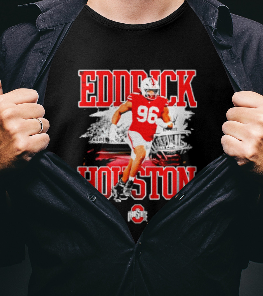 Eddrick Houston 96 Ohio State Buckeyes NCAA Football Player T-Shirt