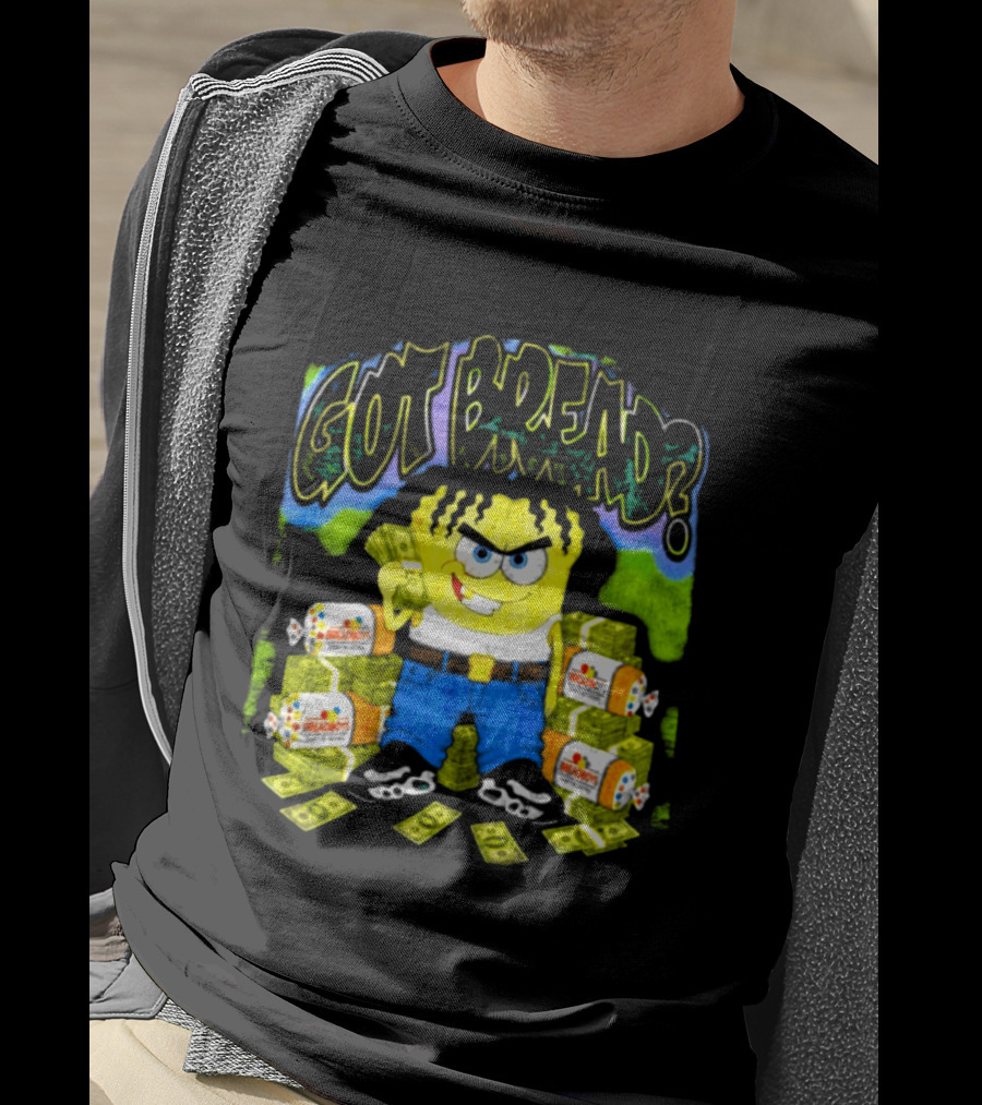 Wakko Exotics Store Whiteloaf Got Bread Black Character With Money Loaves T-Shirt