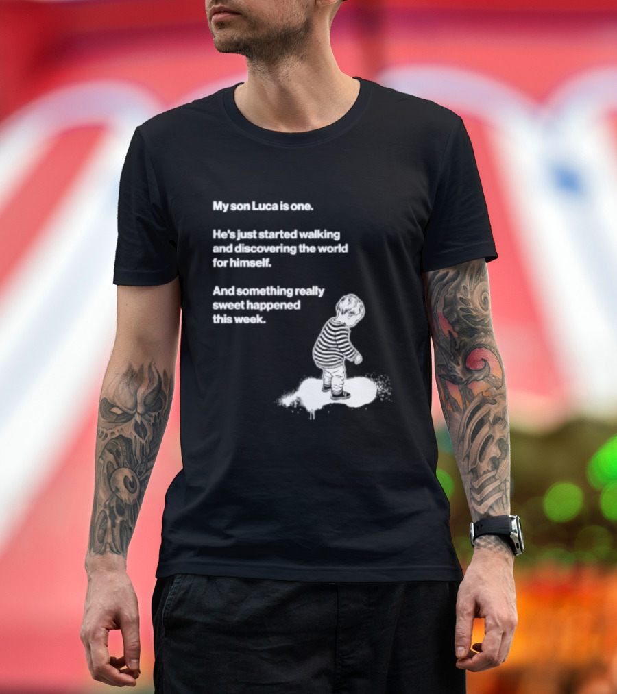 Luca Is One First Steps Adventure Exploring The World T-Shirt
