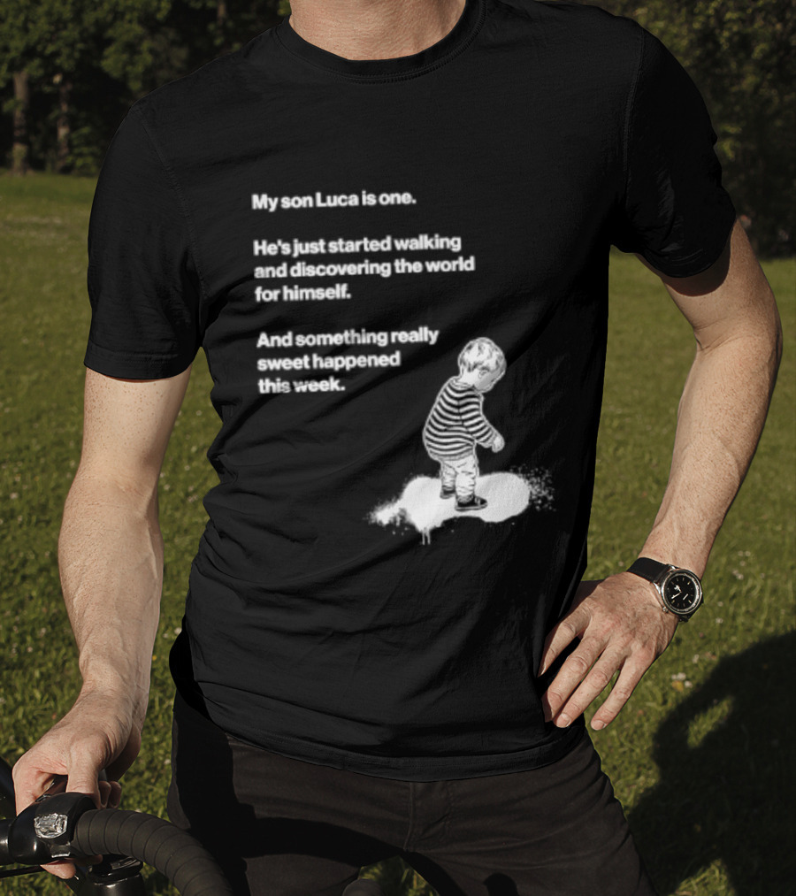 Luca Is One First Steps Adventure Exploring The World T-Shirt
