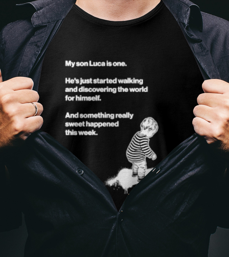 Luca Is One First Steps Adventure Exploring The World T-Shirt