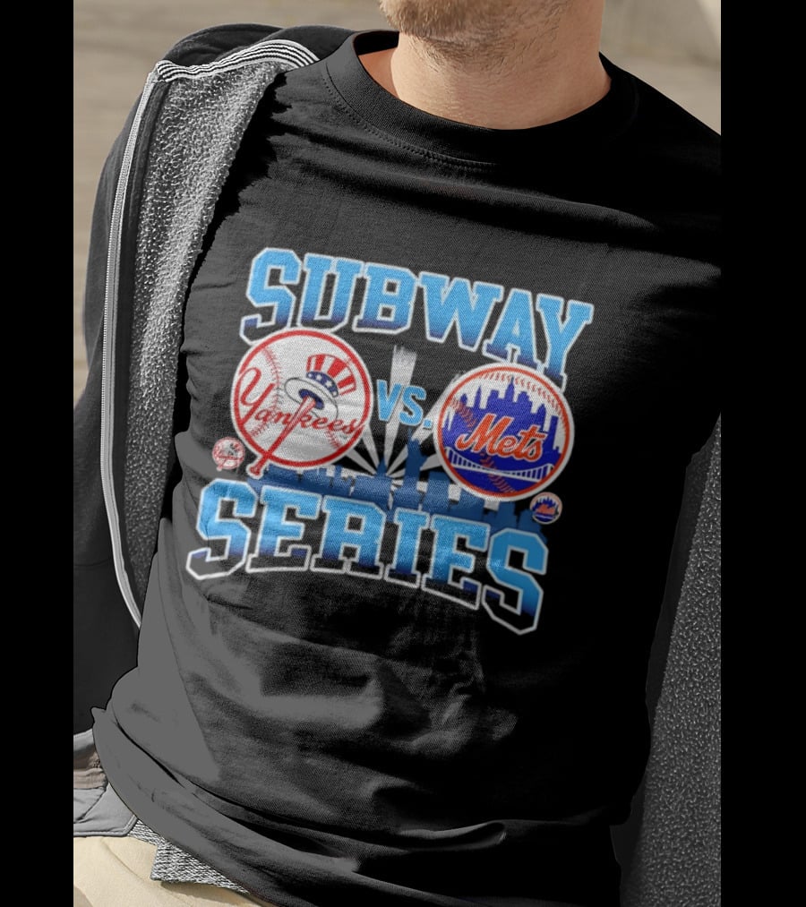 New York Yankees Vs Mets 2026 Subway Series Skyline T-Shirt