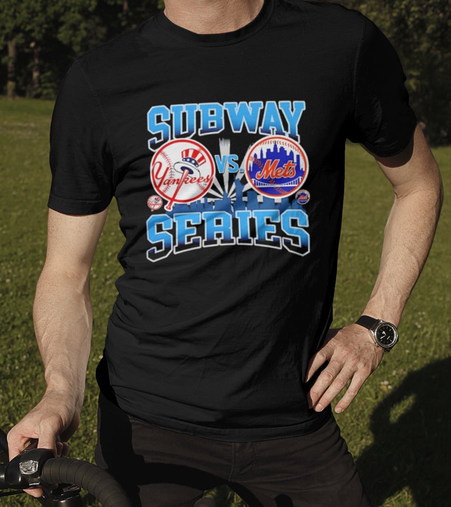 New York Yankees Vs Mets 2026 Subway Series Skyline T-Shirt
