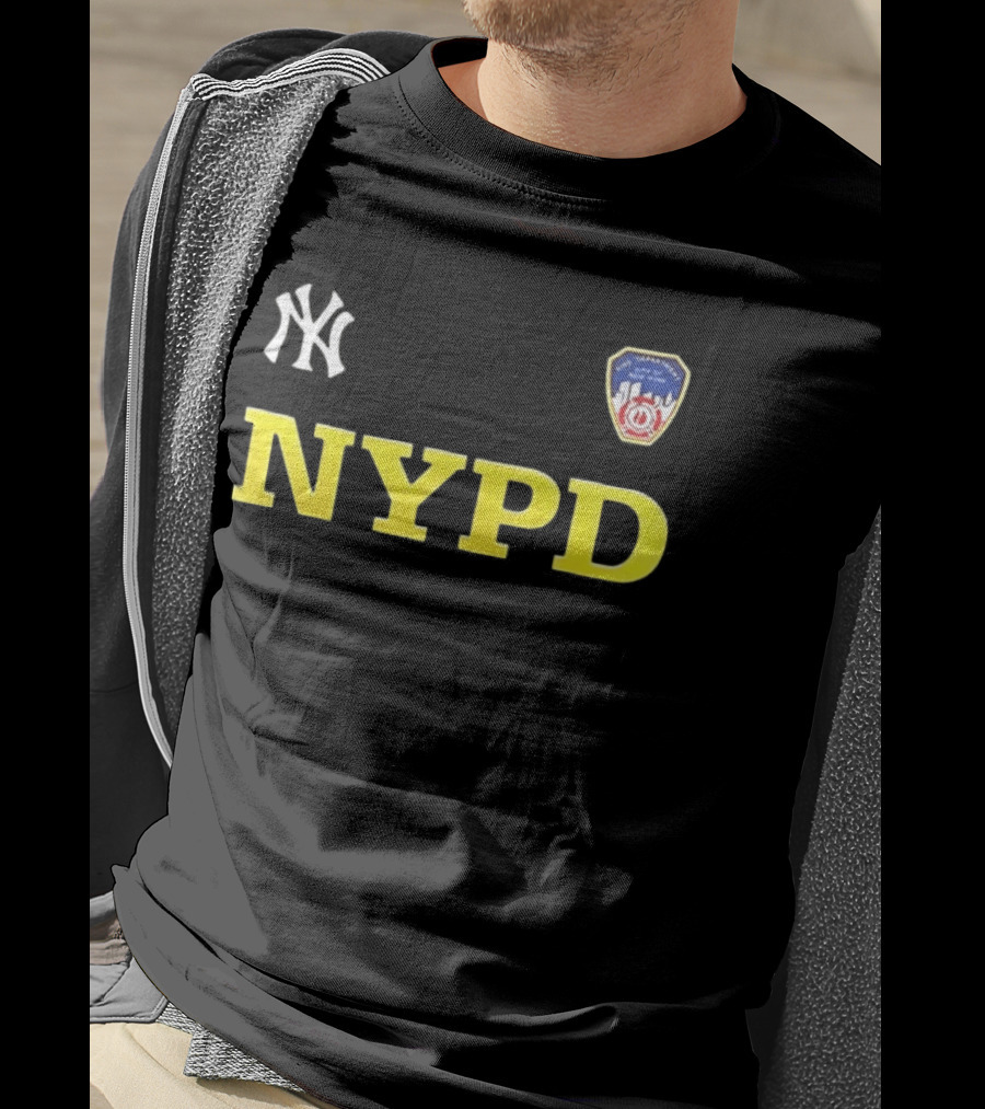NYPD New York Yankees 2026 25th Anniversary 9 11 We Will Never Forget Remember Honor Unite 2 Sided T-Shirt