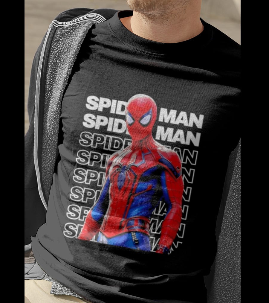 Spider Man Marvel Superhero Peter Parker Iconic Costume Vibrant Heroic T-Shirt