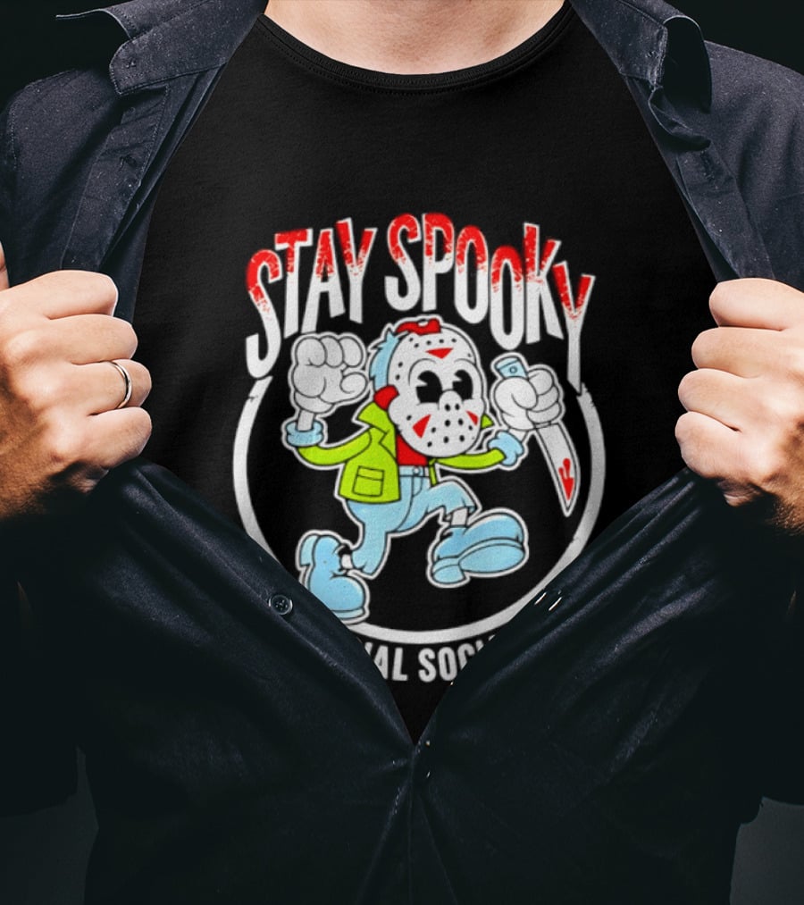 Stay Spooky Antisocial Social Club Jason Voorhees Halloween T-Shirt