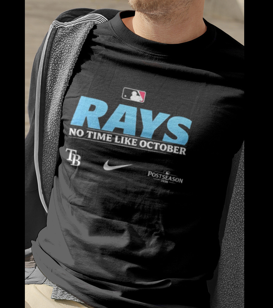 Tampa Bay Rays No Time Like October MLB 2026 Nike Postseason T-Shirt